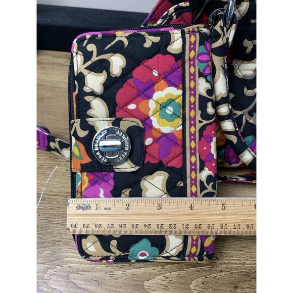 Vera Bradley Suzani Boho Floral Quilted Hand Shoulder Bag With Matching Wallet - Picture 5 of 16